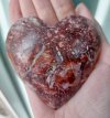 H12 Rode jaspis druzy hart 8 cm