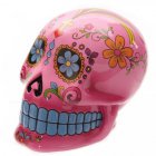 Mexicaanse schedel roze 24 cm