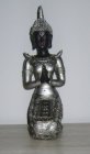 Tempelwachter zilverkleurig 25 cm