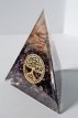 Orgonite driehoek amethist met Levensboom symbool