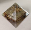 Orgonite piramide Tijgeroog (met Tree of Life) 70-75